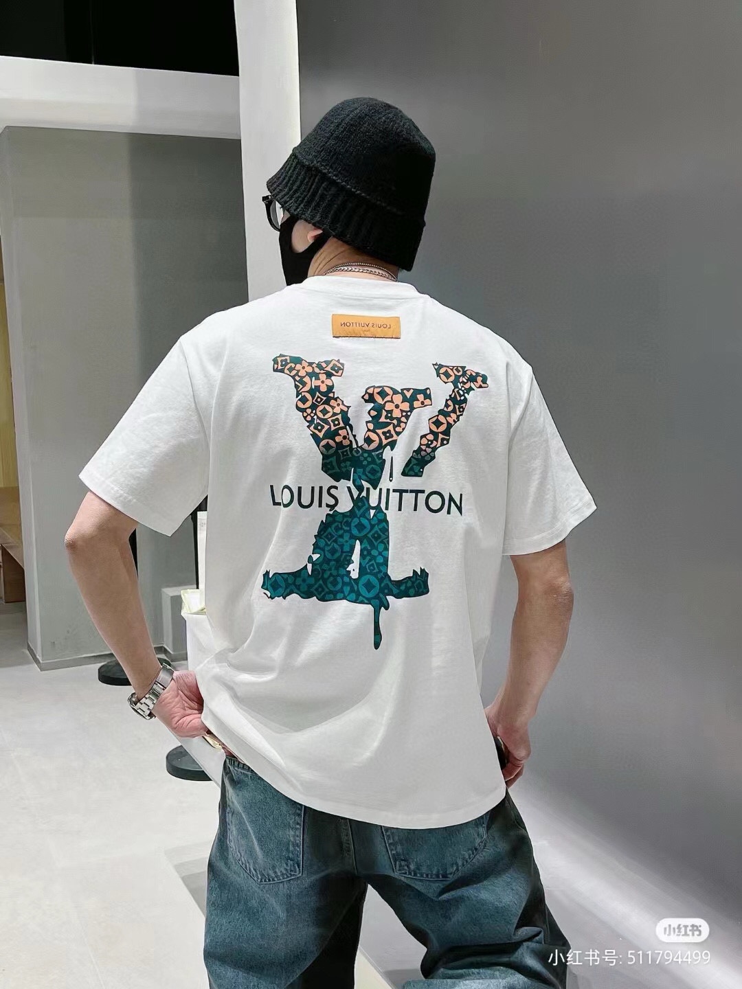 Louis Vuitton Odzież T-Shirt Taki sam jak oryginał
 Drukowanie Krótki rękaw