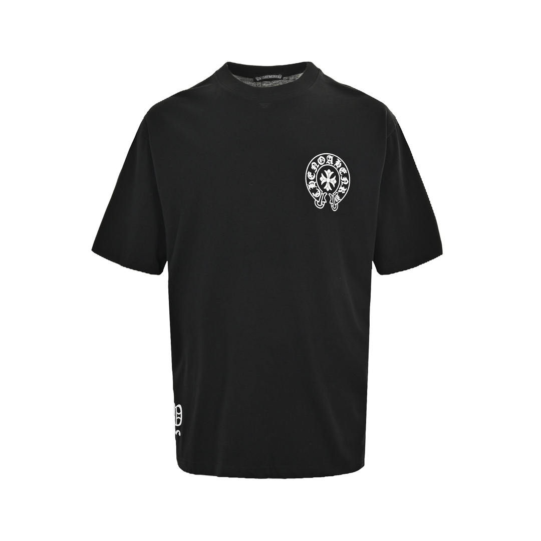 Kup replikę 2024
 Chrome Hearts Odzież T-Shirt z Chin Czarny Biały Drukowanie Unisex Dzianiny Krótki rękaw