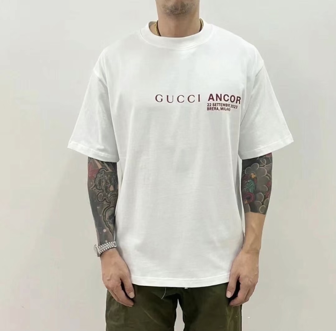 Gucci Perfetto
 Abbigliamento T-Shirt Replica Shop
 Stampa Maniche corte