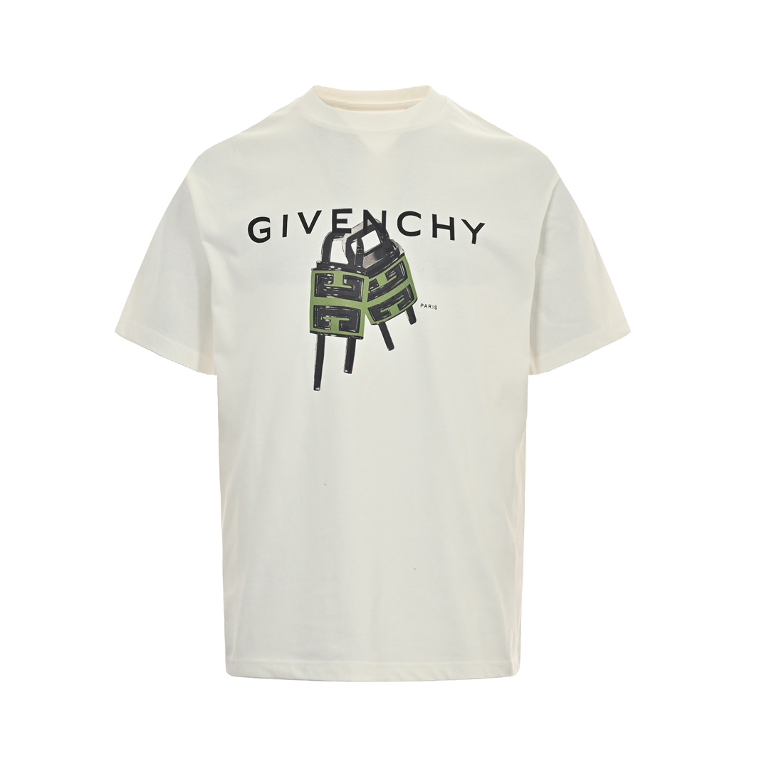 GIVENCHY /纪梵希 23ss 锁头字母印花短袖