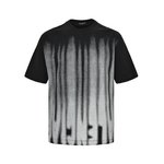 Balenciaga Abbigliamento T-Shirt Nero Bianco Stampa Unisex Cotone Maniche corte