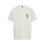 Burberry Abbigliamento T-Shirt 2024 AAA Replica Personalizza
 Marrone Doodle Bianco Stampa Unisex Cotone Lavorazione a maglia Collezione estiva Fashion Maniche corte