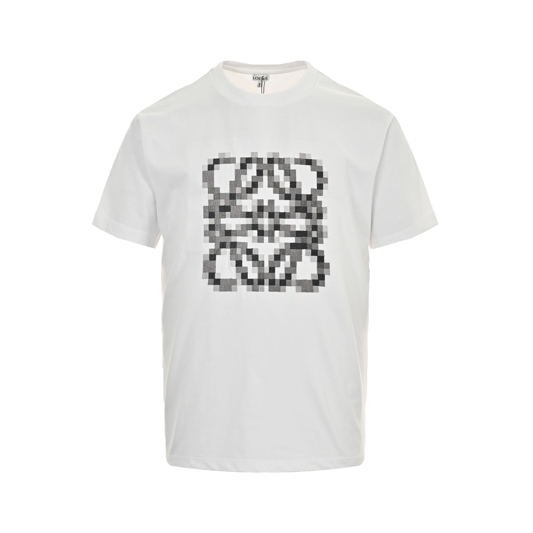 Loewe Abbigliamento T-Shirt Sito Web di alta qualità
 Ricamo Cotone Spandex Maniche corte
