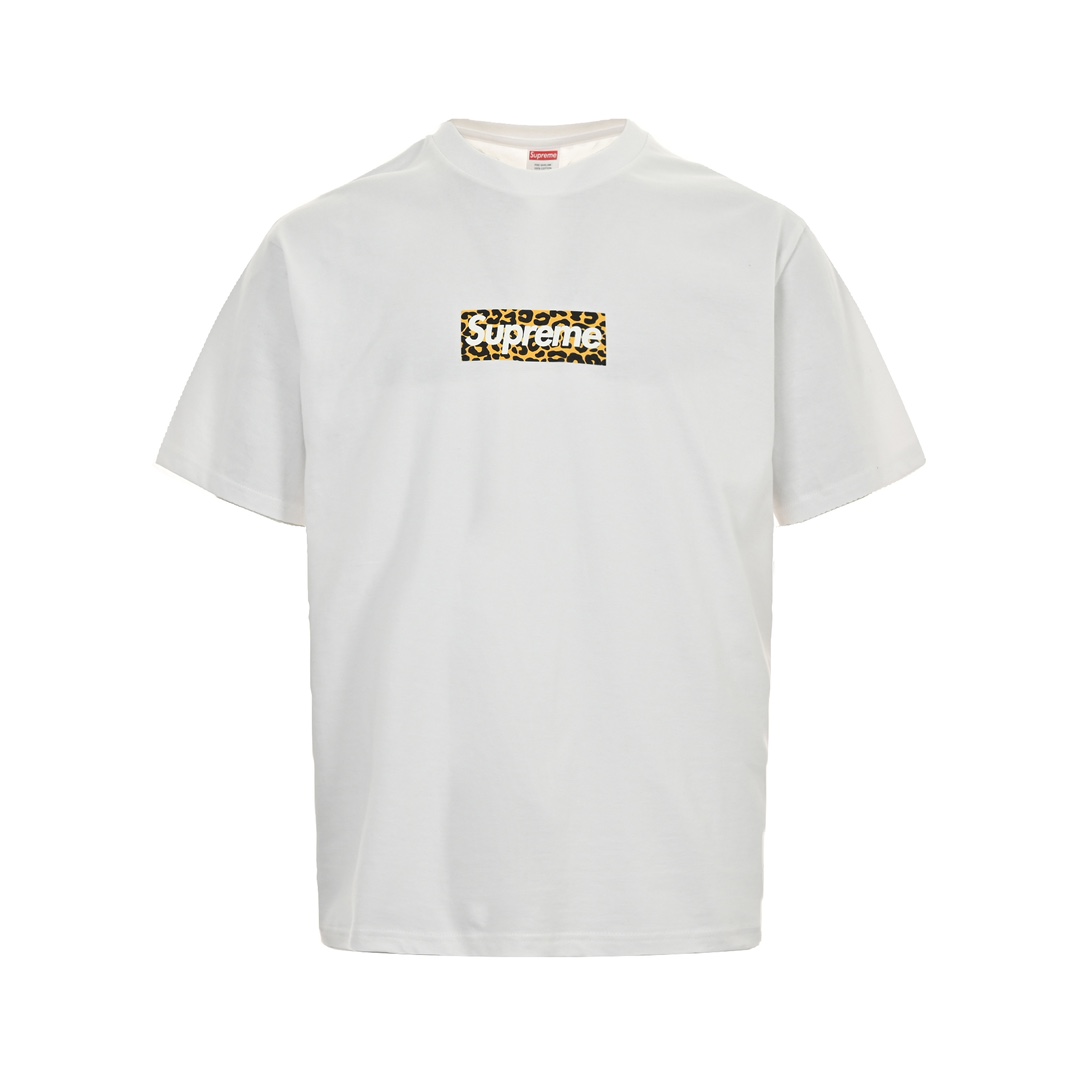 Supreme Abbigliamento T-Shirt Esclusivo economico
 Stampa leopardata Cotone pettinato Maniche corte