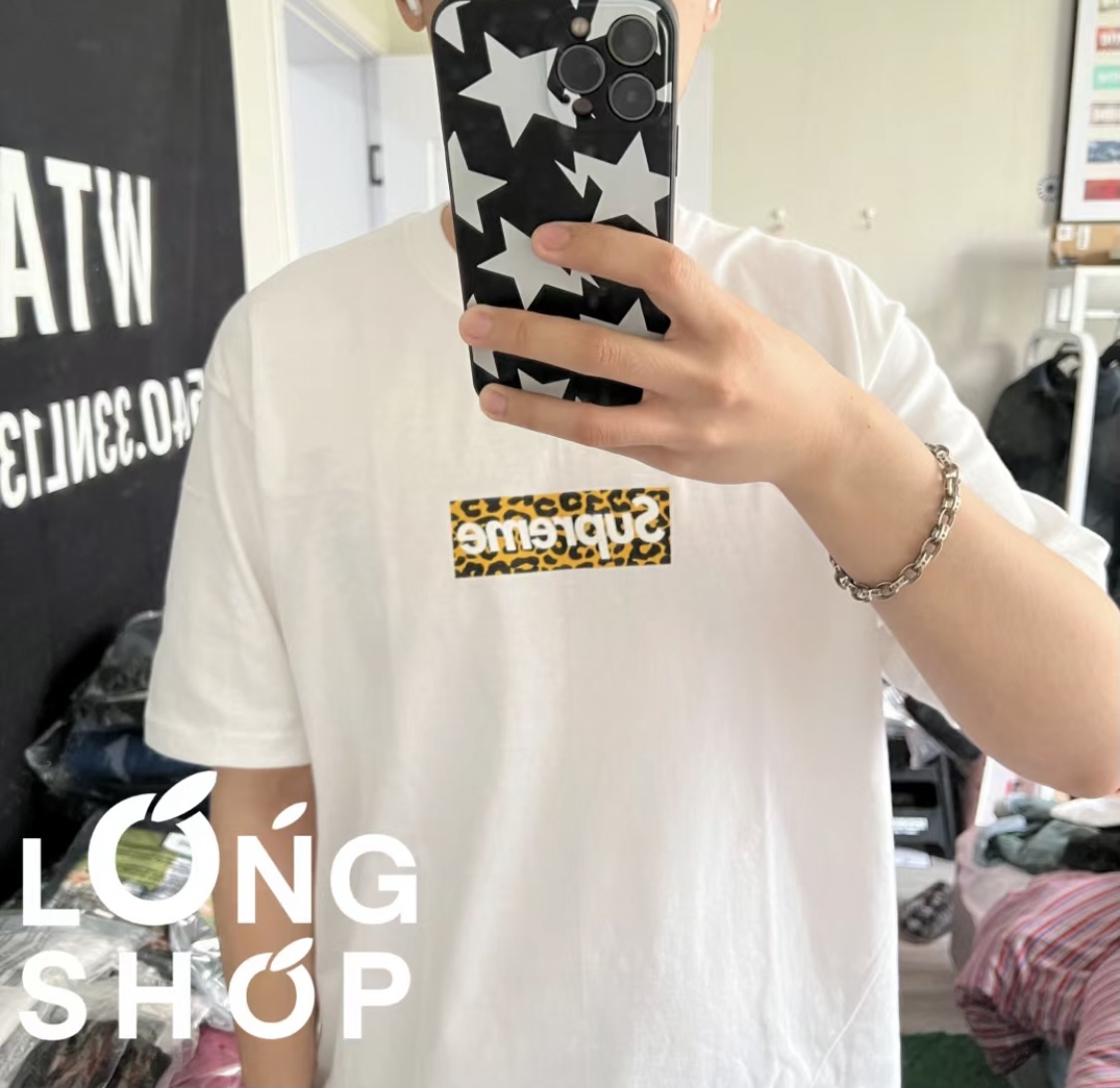 Supreme Abbigliamento T-Shirt Stampa leopardata Maniche corte