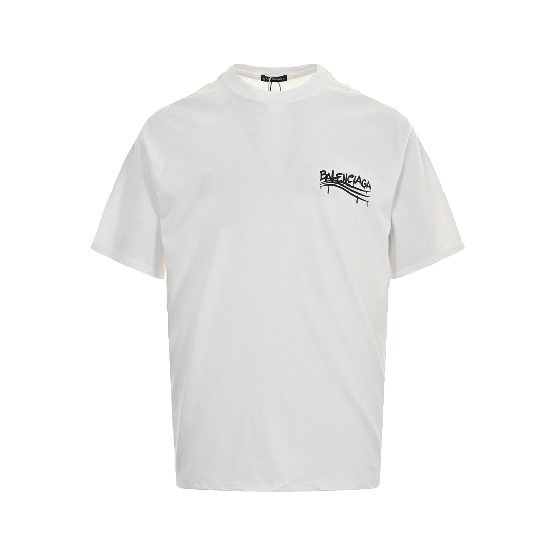 Balenciaga Abbigliamento T-Shirt Doodle Stampa Unisex Cotone Maniche corte