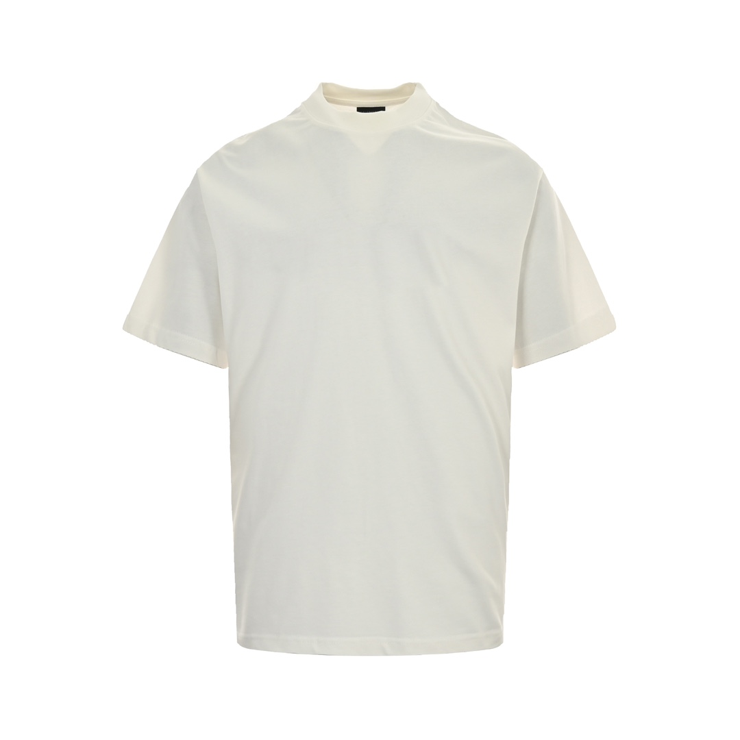 Balenciaga Odzież T-Shirt Czarny Biały Unisex Krótki rękaw