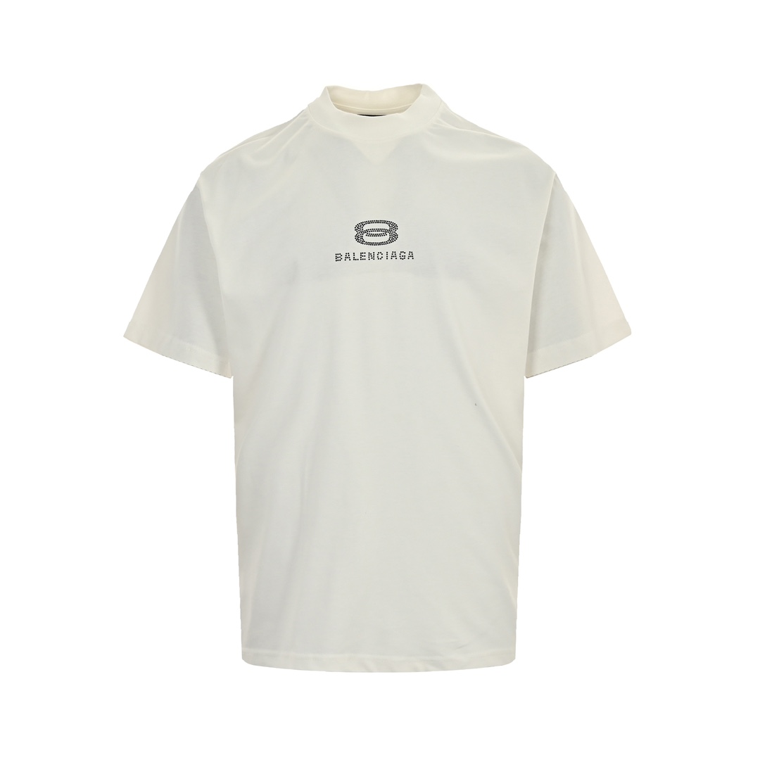 Balenciaga Abbigliamento T-Shirt Nero Bianco Maniche corte