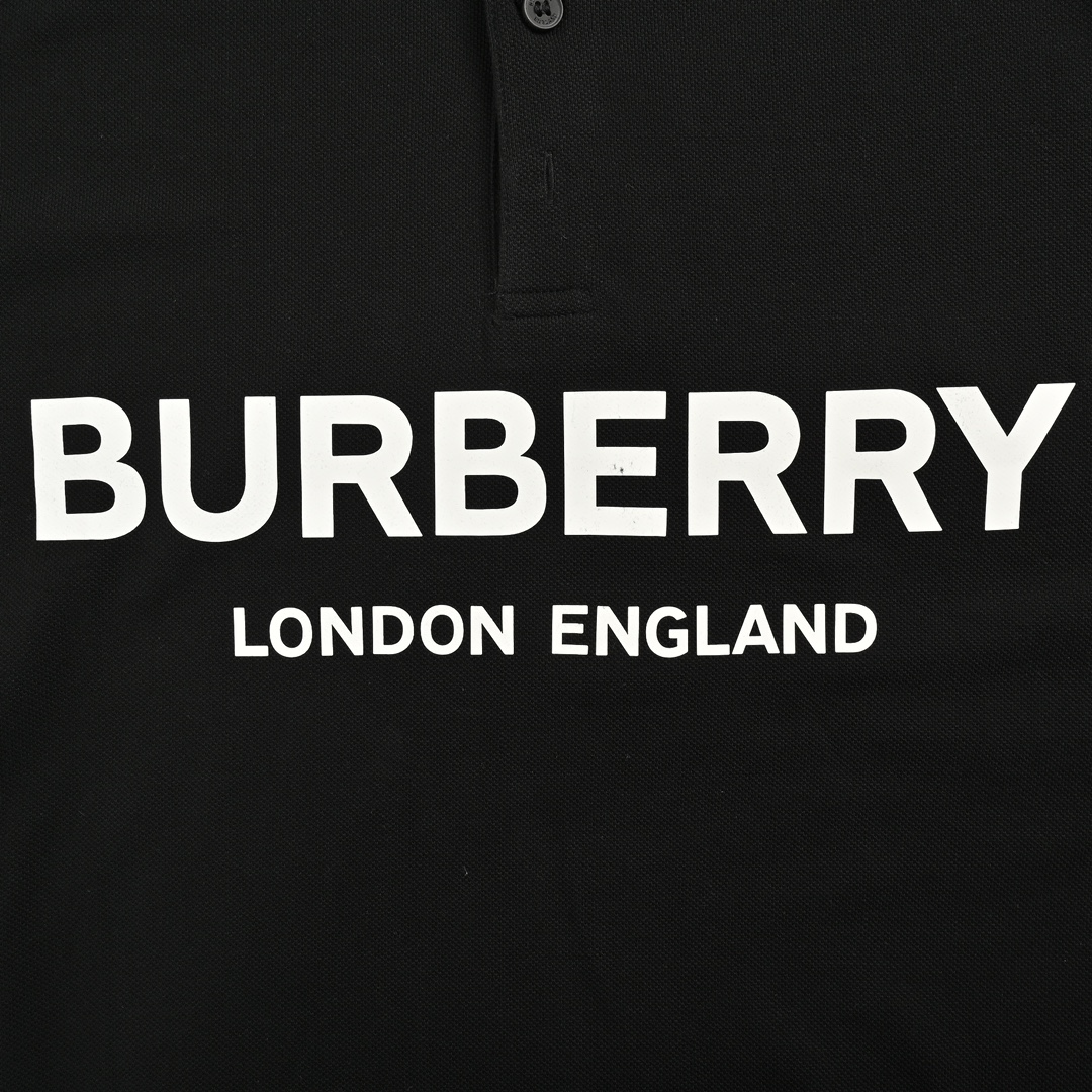 Burberry/巴宝莉 经典双排字母Polo短袖