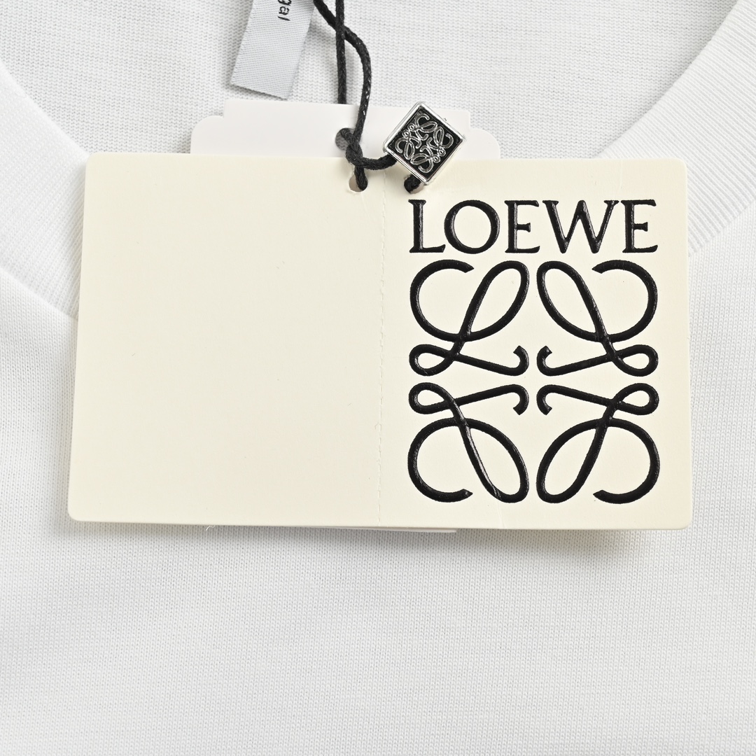 Loewe/罗意威 24ss 刺绣大logo短袖 26支精棉紧密平纹170克面料