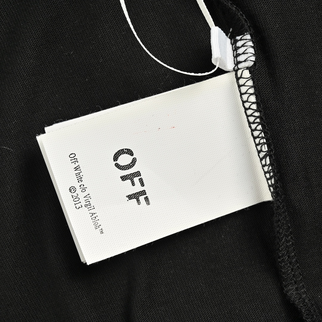 OFF WHITE CO VIRGIL 24ss 波纹船锚箭头刺绣短袖