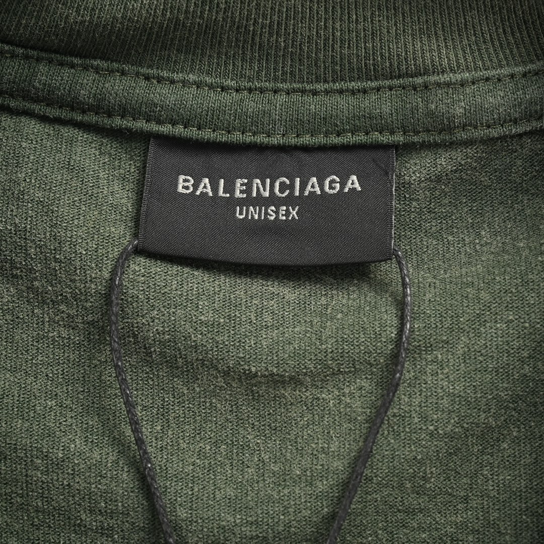 Balenciaga/巴黎世家 24ss 涂鸦字母炒雪花短袖