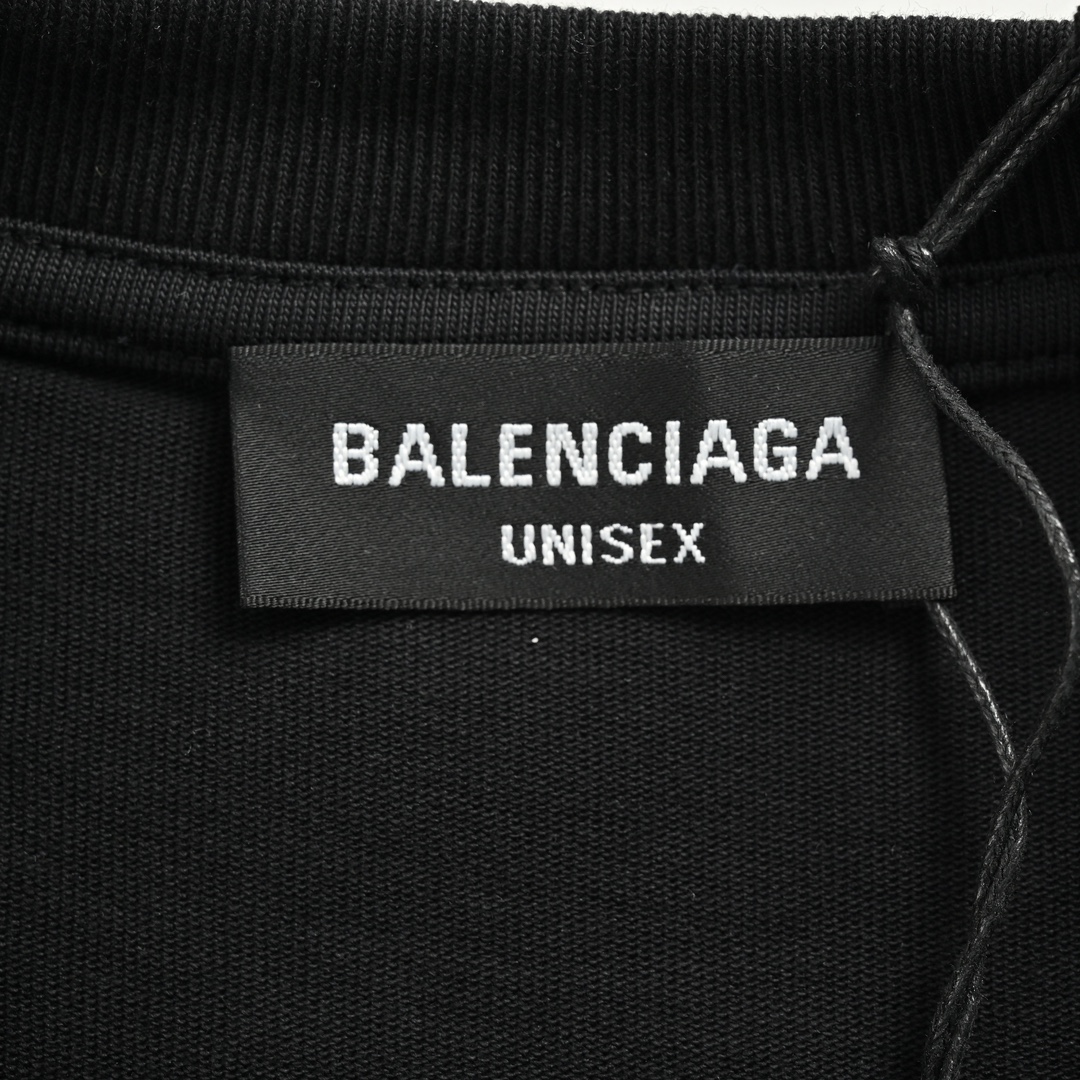 Balenciaga /巴黎世家 24ss 胸口小logo刺绣短袖