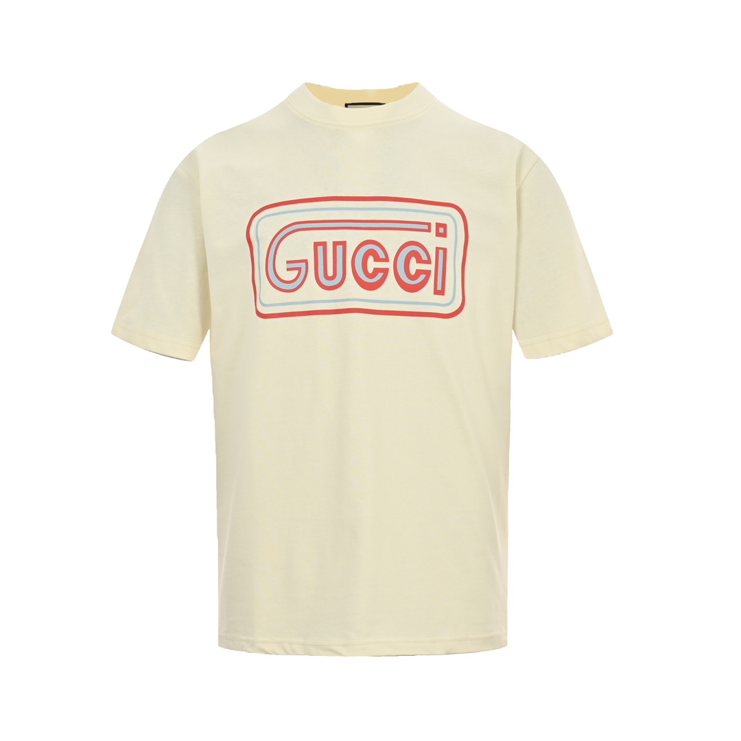 Gucci/古驰 24ss 方框字母印花短袖