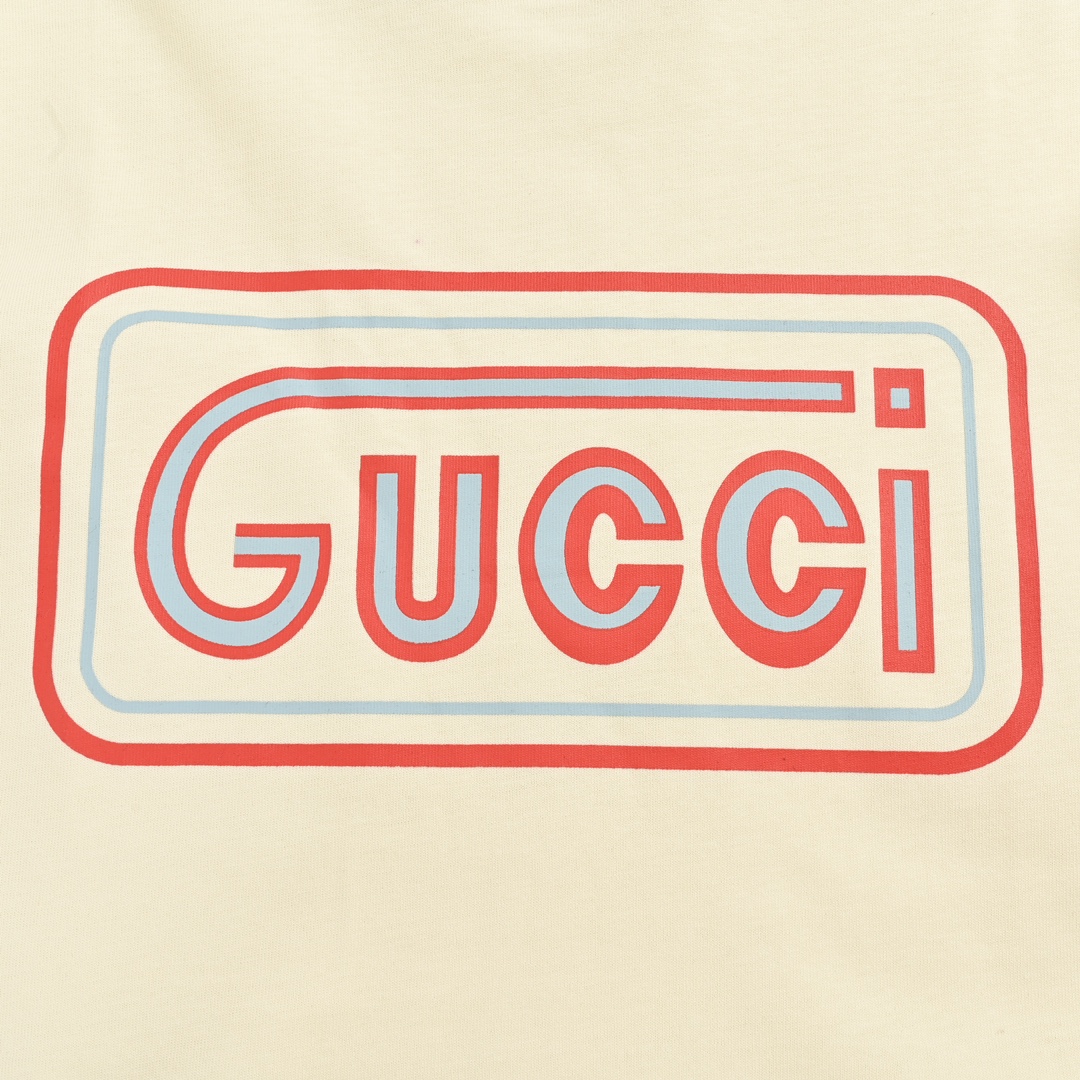 Gucci/古驰 24ss 方框字母印花短袖