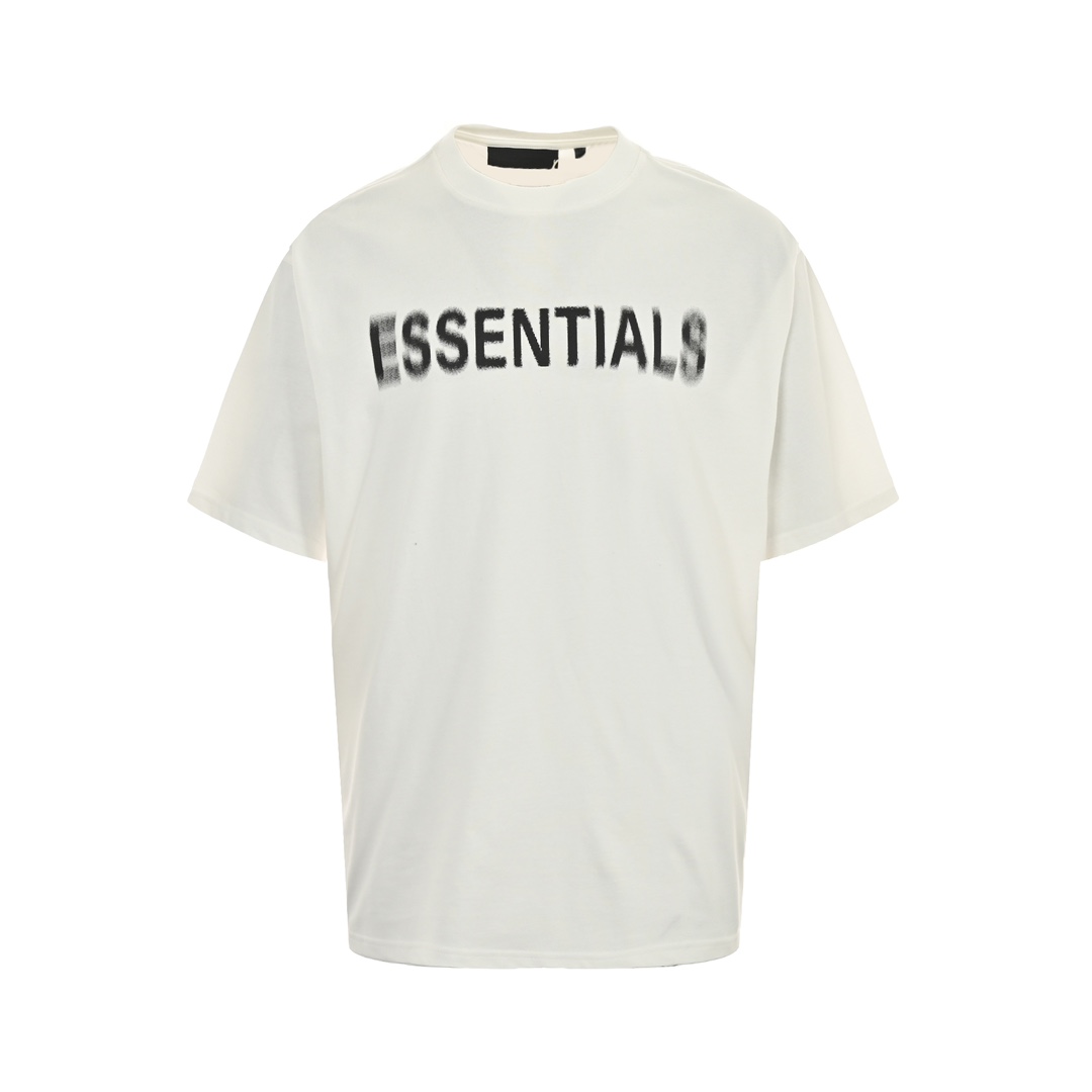 Fear Of God -Essentials 22ss 模糊复线字母印花短袖