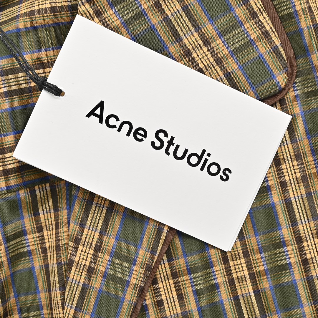 Acne Studios 24ss 色织格子短袖衬衫