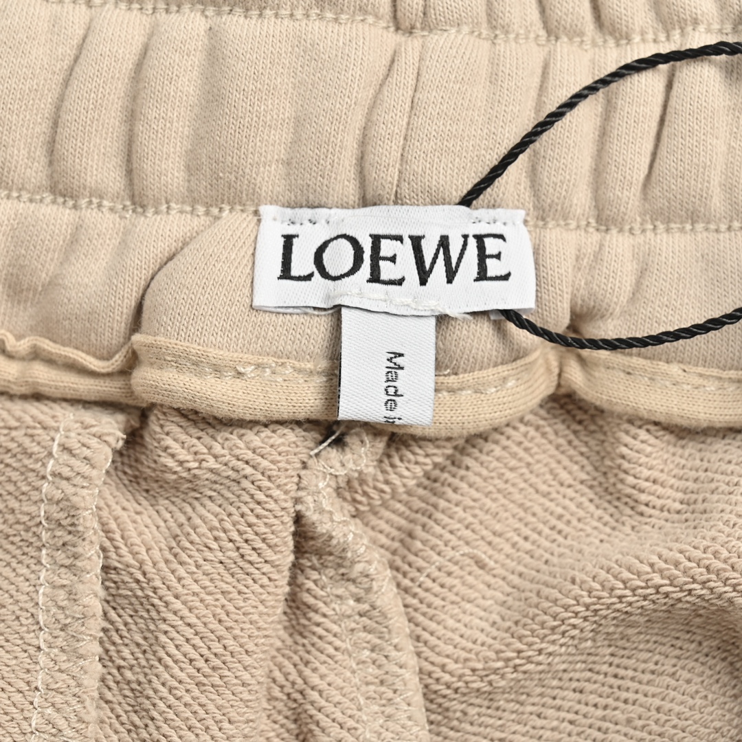 Loewe/罗意威 拼色编花织带刺绣短裤