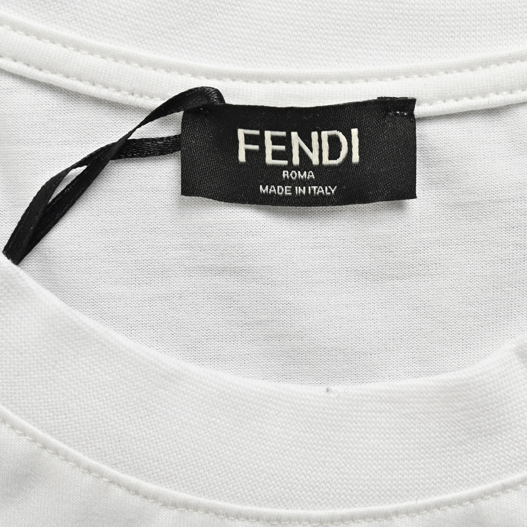 Fendi /芬迪 闪钻老佛爷短袖 采用60支丝光双股面料