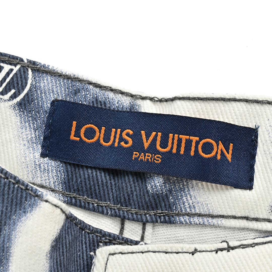 Louis Vuitton/路易威登 24ss 腰果花扎染牛仔短裤