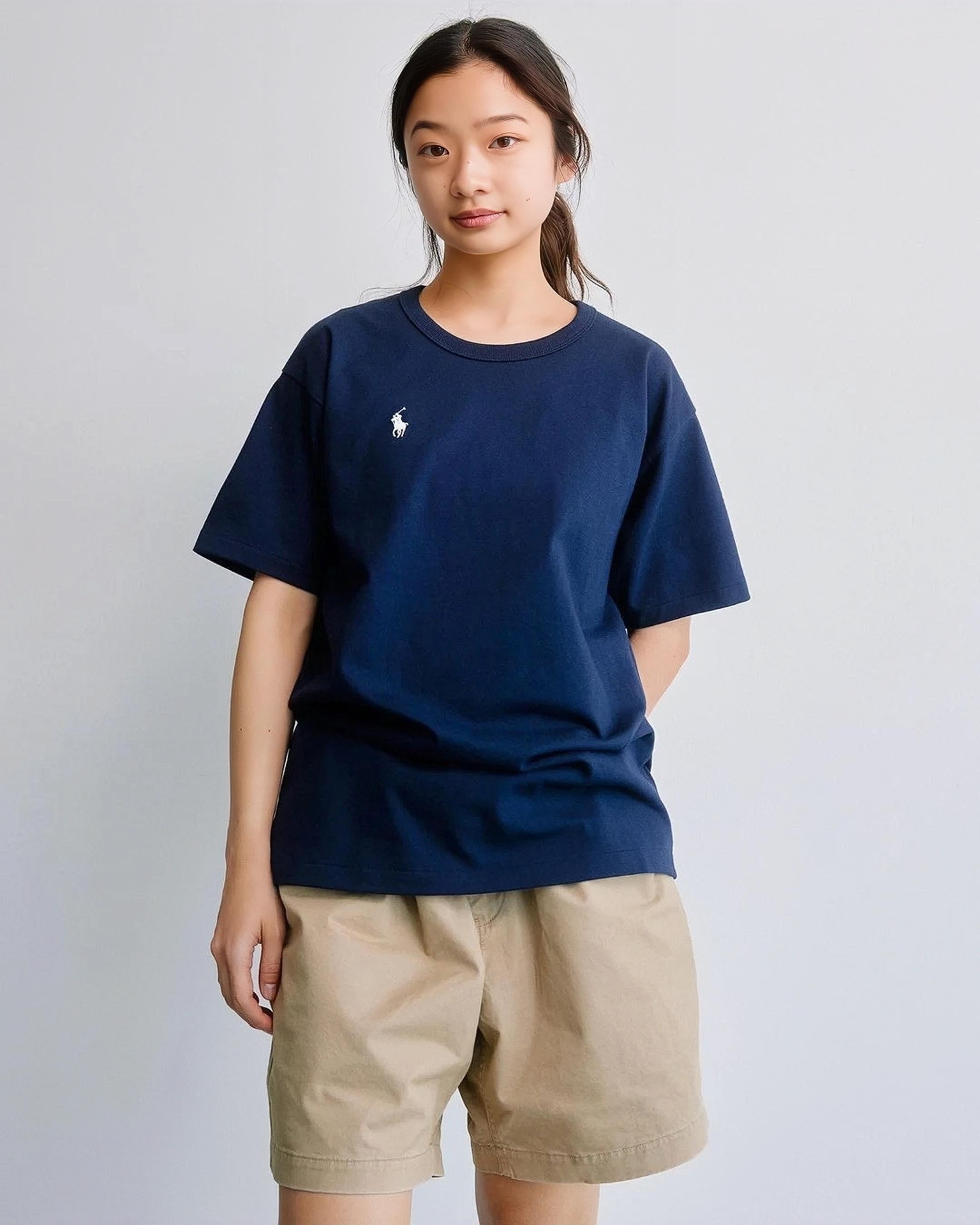 PalphLaurenRalph Lauren 23ss pony logo embroidery short-sleeved upper body eff