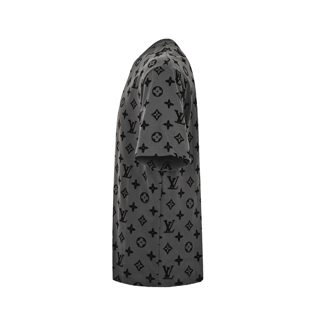 Louis Vuitton/路易威登 24ss 满印植绒老花短袖