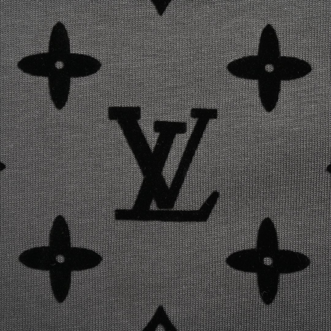 Louis Vuitton/路易威登 24ss 满印植绒老花短袖