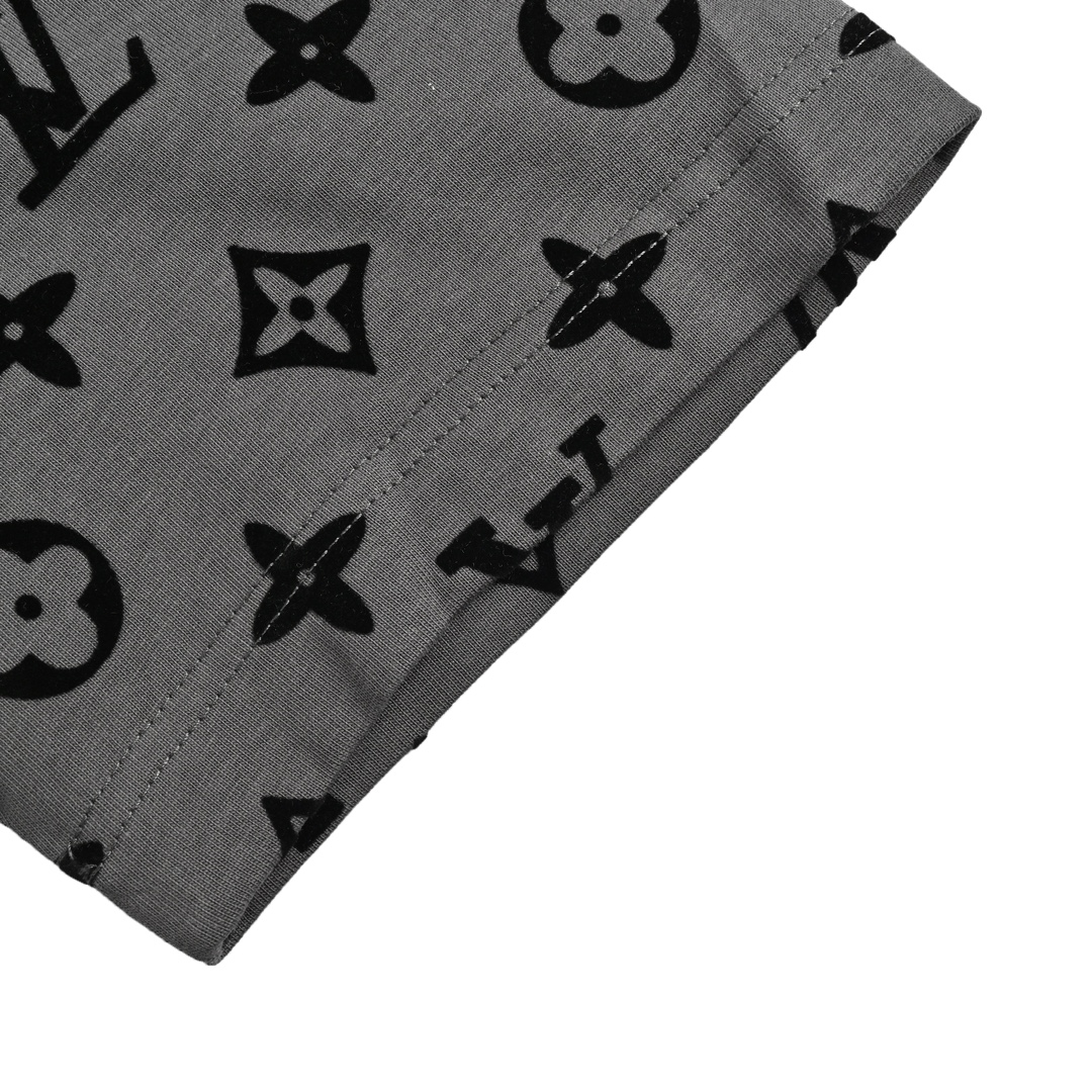 Louis Vuitton/路易威登 24ss 满印植绒老花短袖