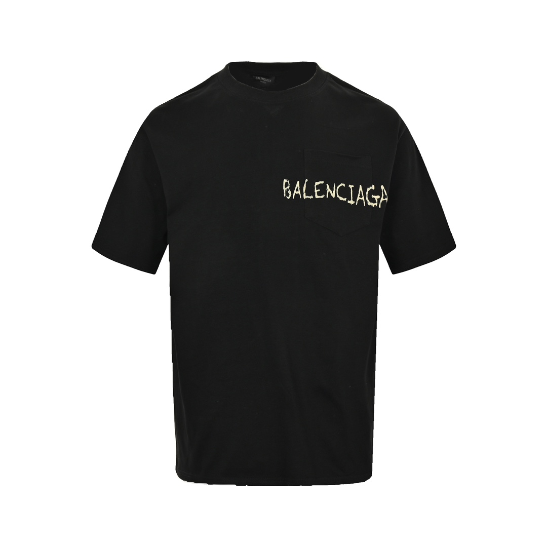 Balenciaga/巴黎世家 24ss 口袋涂鸦短袖