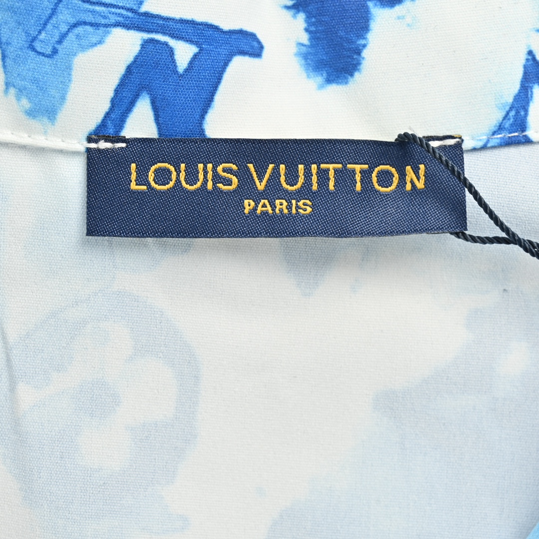 Louis Vuitton /路易威登 24ss 水墨老花短袖衬衫