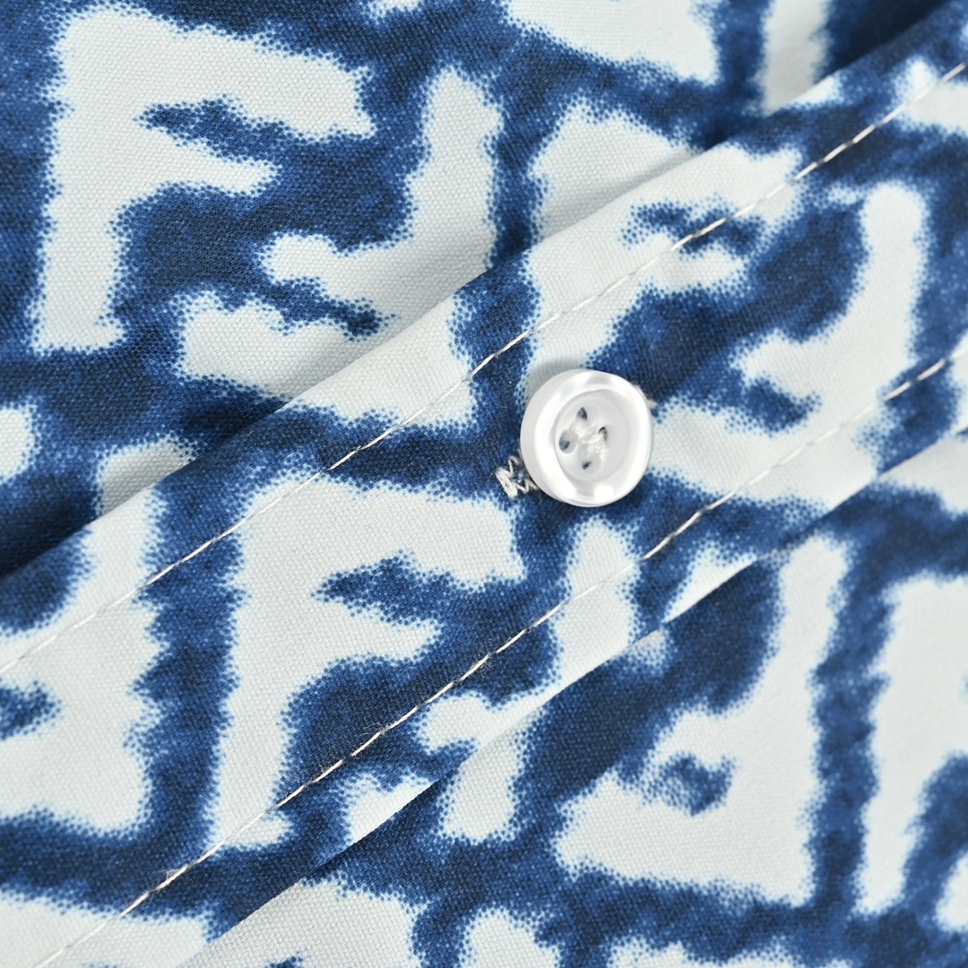 Fendi/芬迪 24ss FF满印短袖衬衫