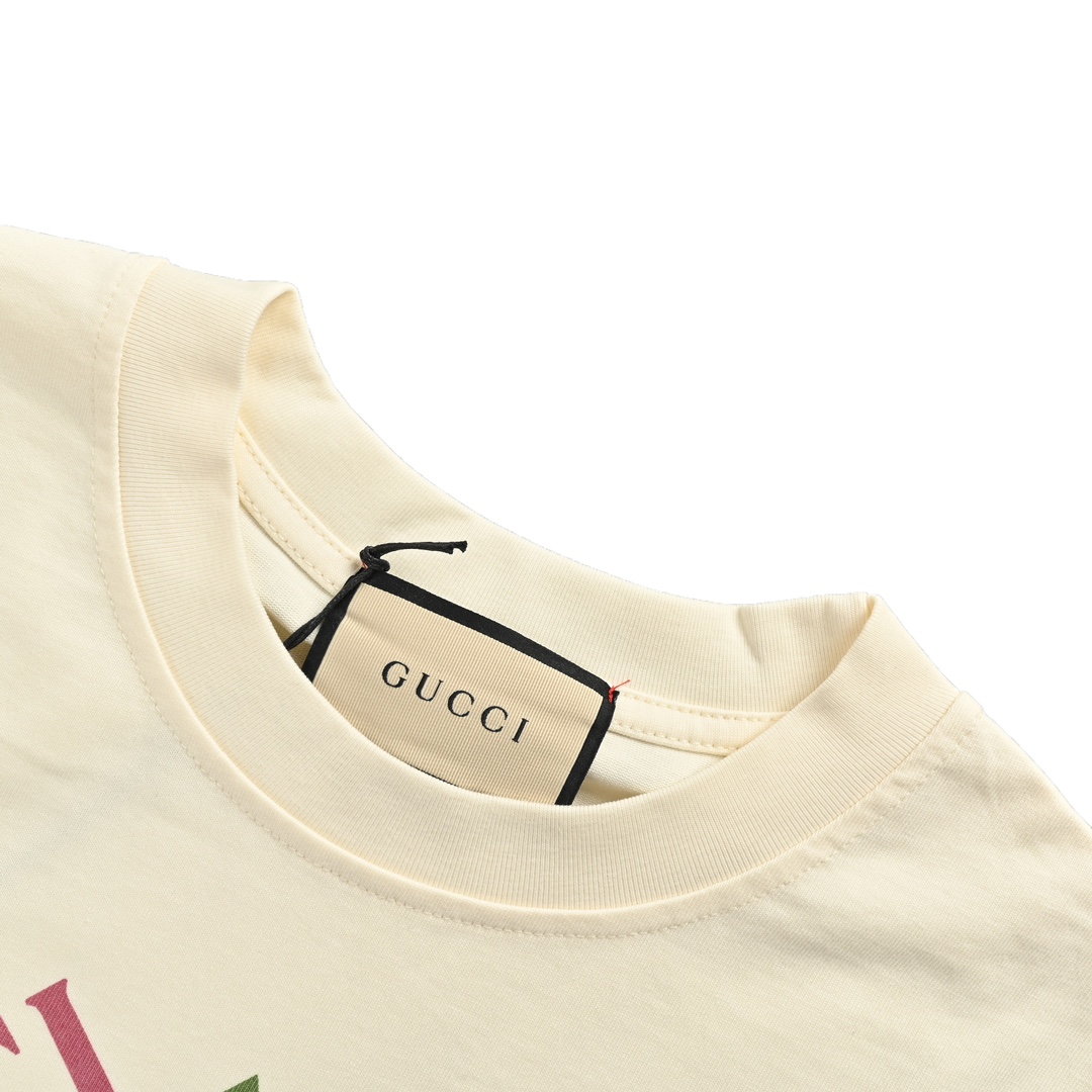 Gucci/古驰 24ss 大方块双G印花短袖 Gucci辅料 男女同款均可驾驭