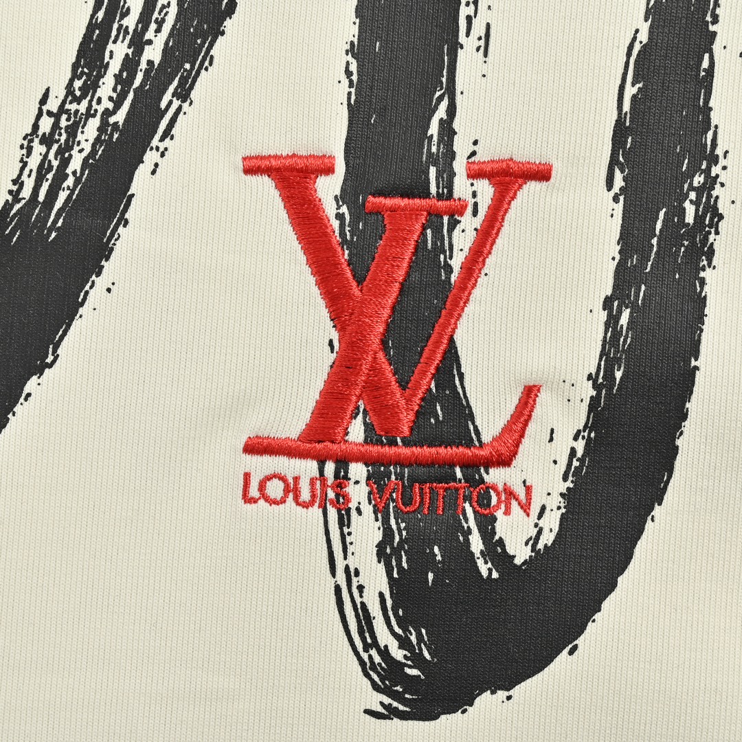 Louis Vuitton/路易威登 大logo手绘涂鸦刺绣短袖