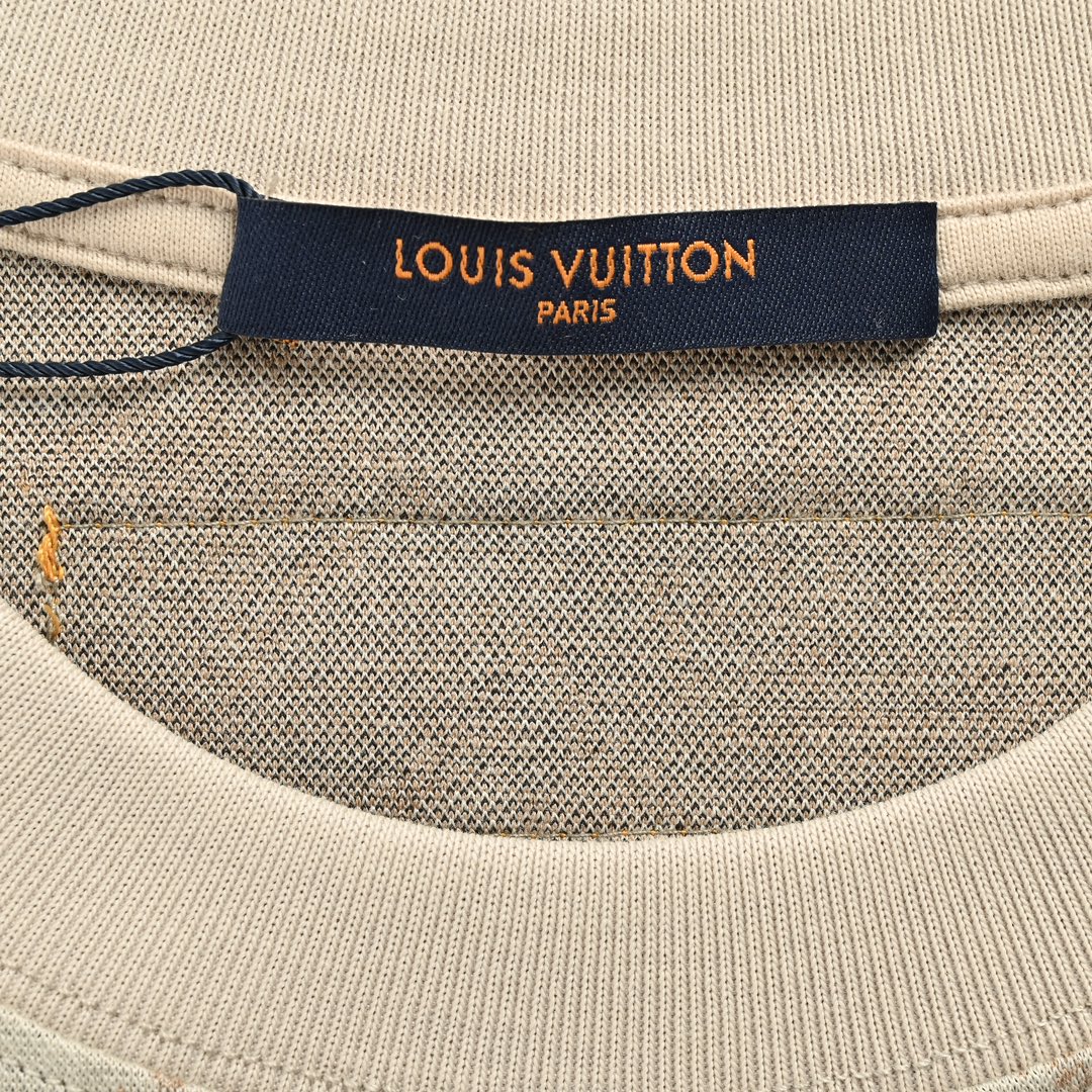 Louis Vuitton/路易威登 老花提花满印短袖