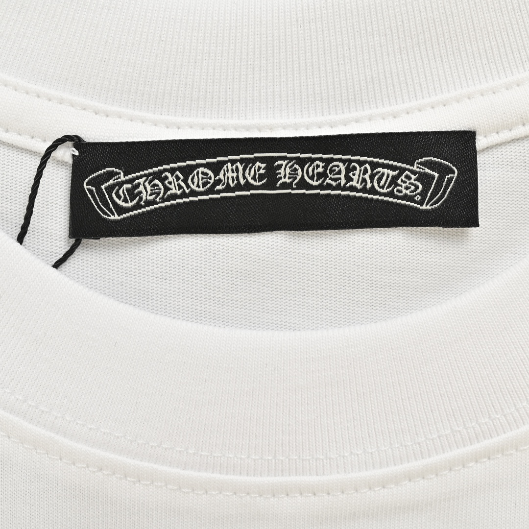 Chrome Hearts/克罗心 24ss 银线刺绣十字架短袖