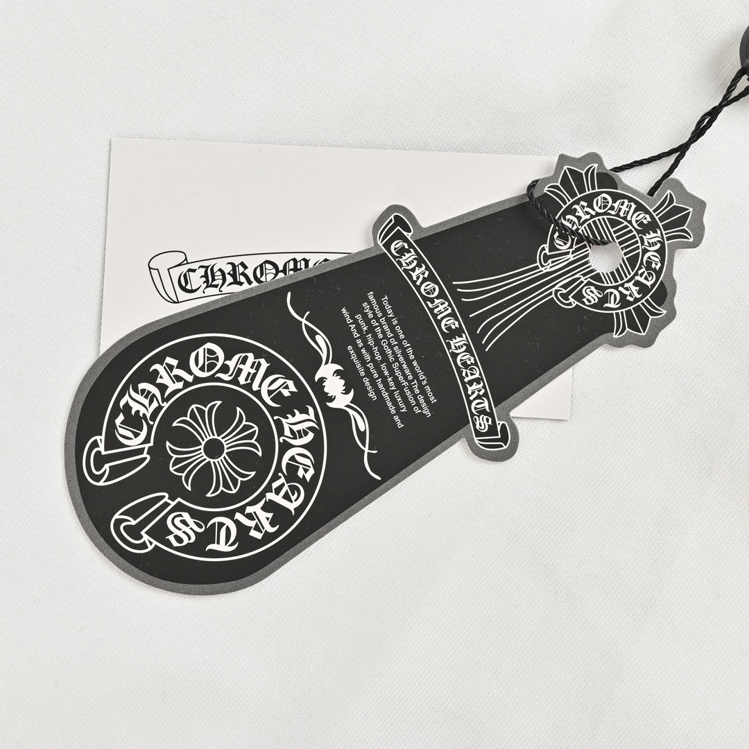 Chrome Hearts/克罗心 24ss 银线刺绣十字架短袖