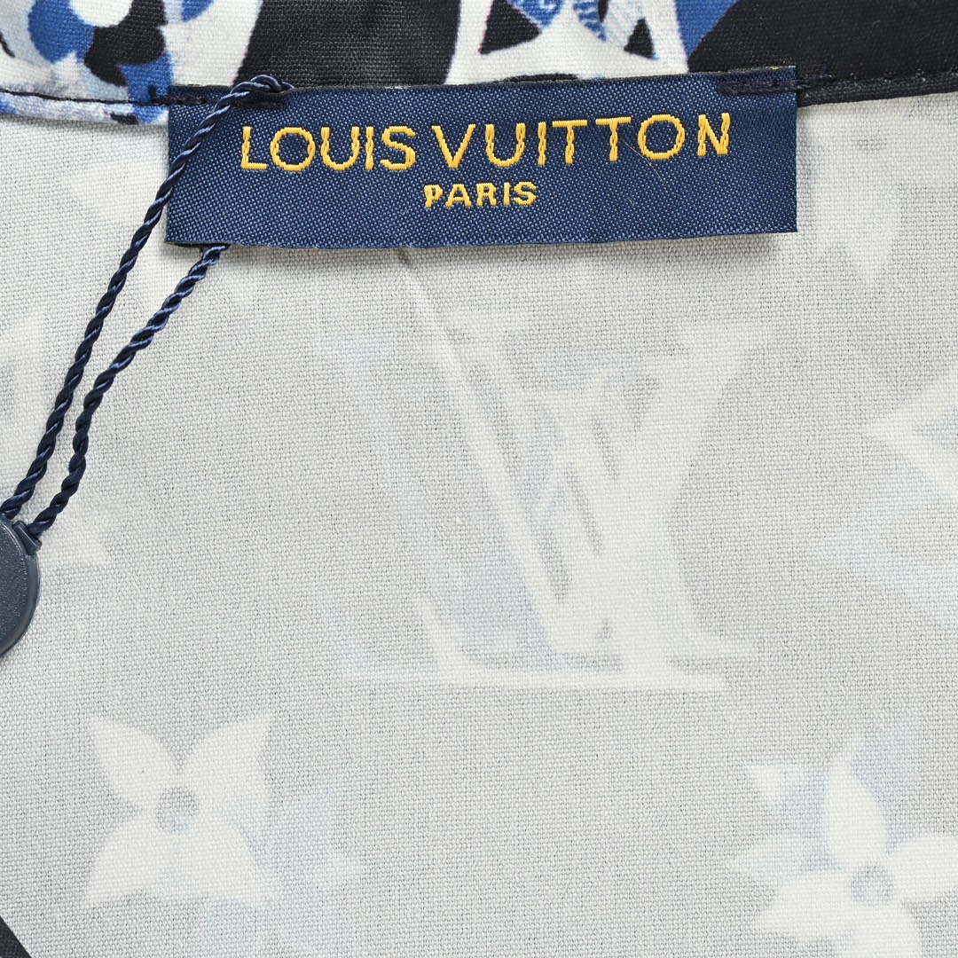 Louis Vuitton /路易威登 24ss 满印重叠老花短袖衬衫