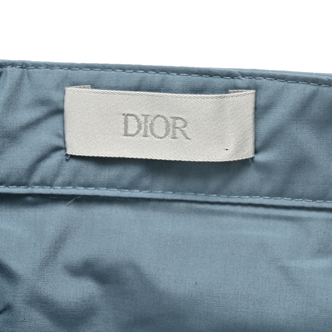 Dior/迪奥 24ss 口袋logo短袖衬衫 轻奢主义 60支平纹素全棉高密府绸面料