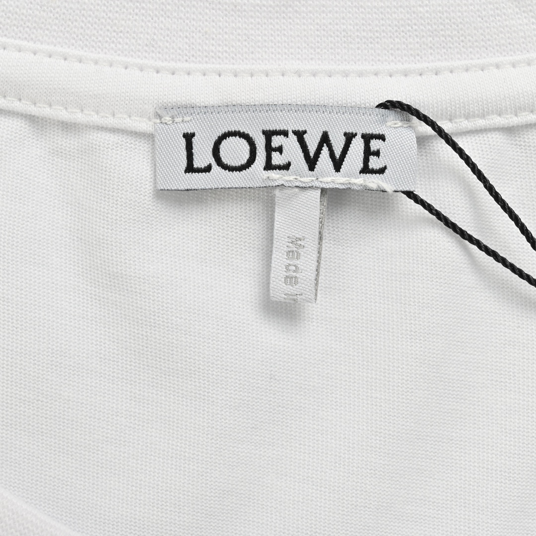 Loewe/罗意威 24ss 半手绘刺绣短袖