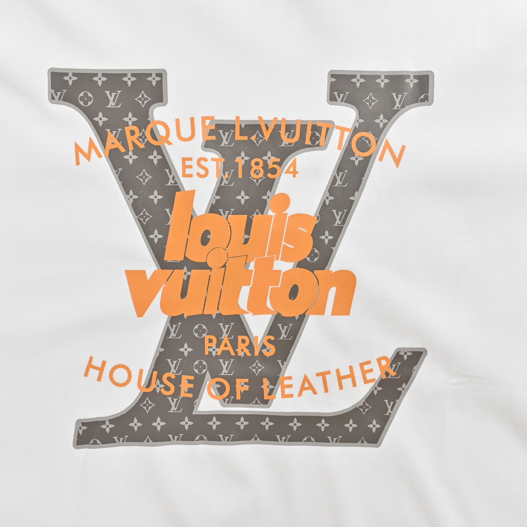 Louis Vuitton/路易威登 1854限定老花字体短袖 色彩鲜明的趣致印花