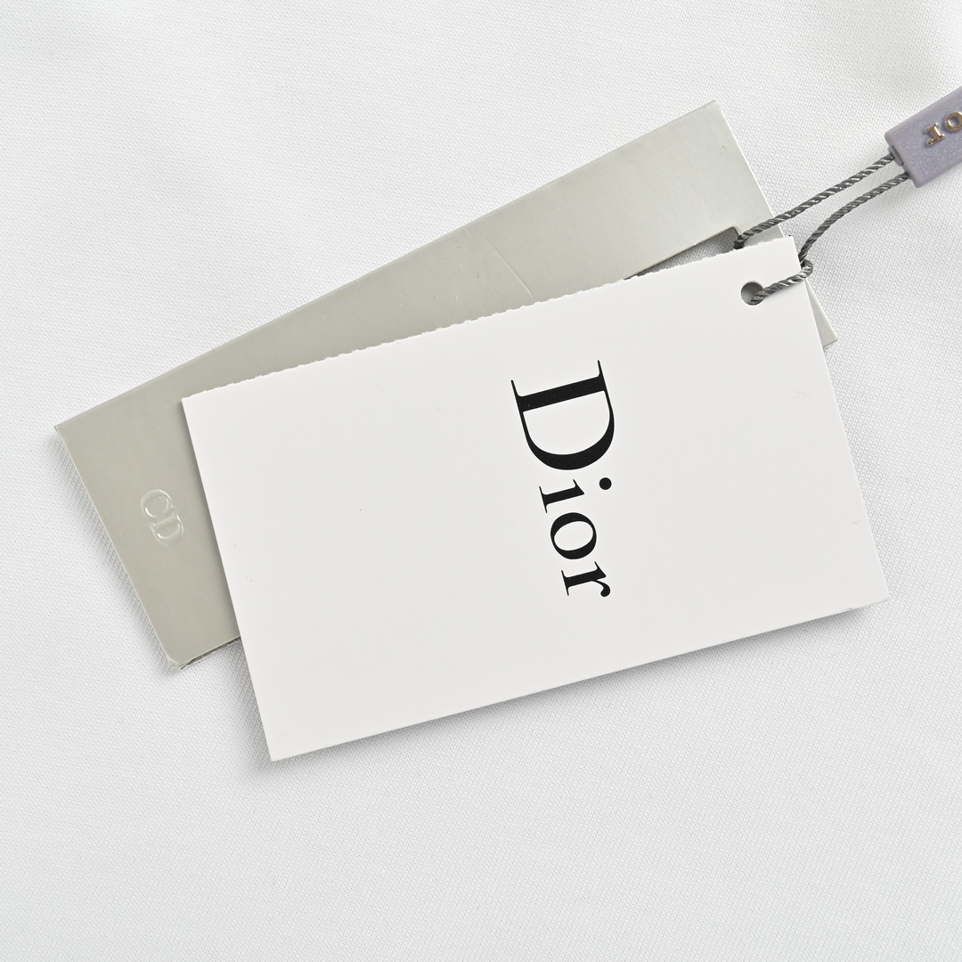 Dior/迪奥 24ss 爱心老花字母发泡印花短袖 独家定制32支双股双纱280G纯棉面料