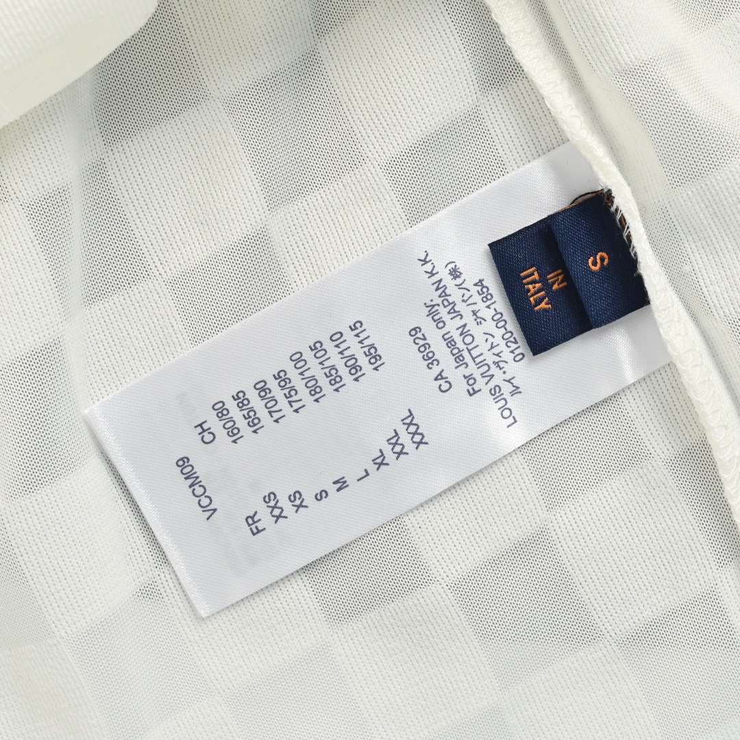 Louis Vuitton/路易威登 24ss 植绒棋盘格短袖 独家定制32支双股双纱280G纯棉面料