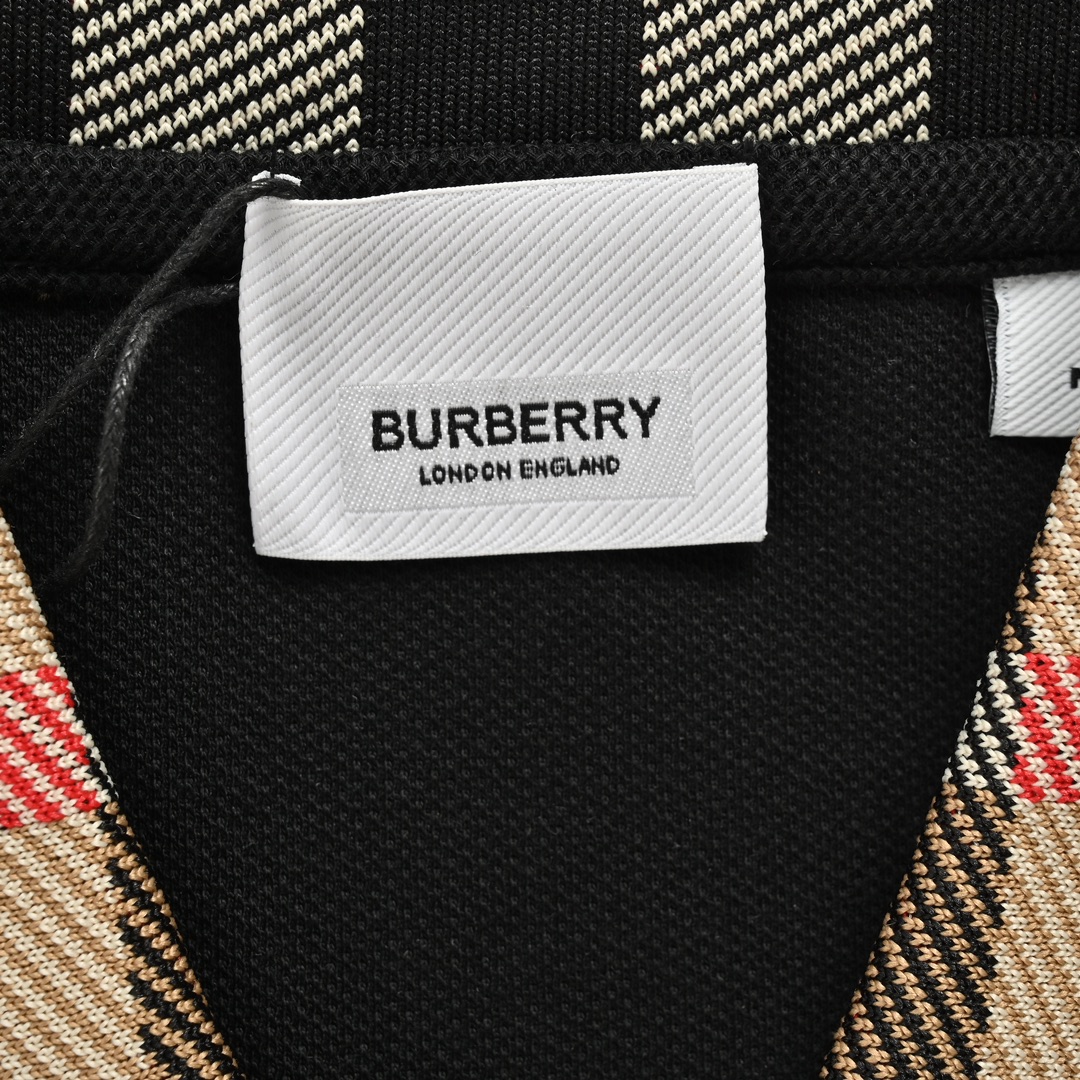 Burberry/巴宝莉 24ss 格纹领Polo短袖