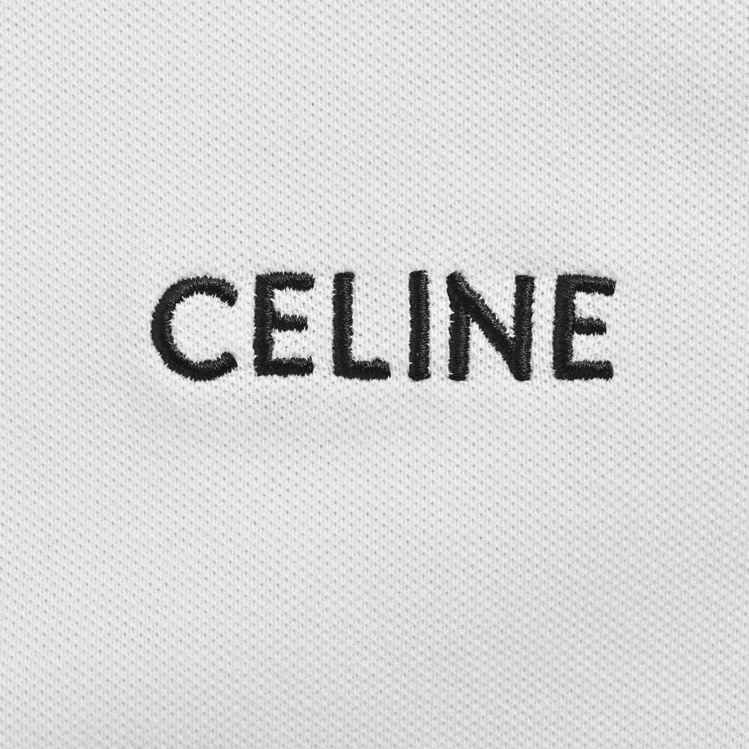 Celine/赛琳 经典刺绣小标Polo短袖