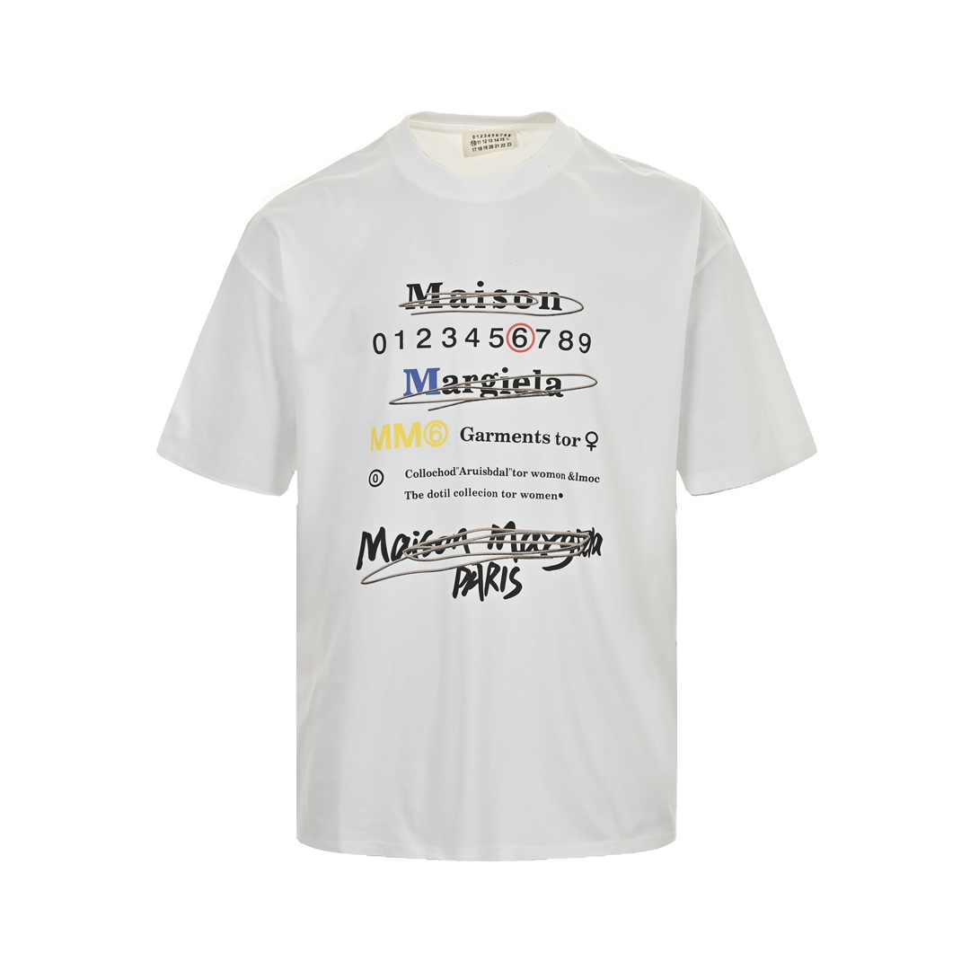 Maison Margiela/马吉拉 字母印花短袖 422130003 白色黑色