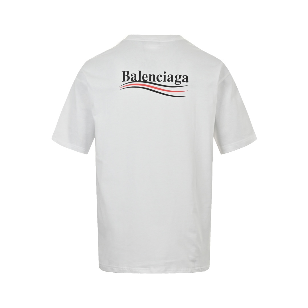 Balenciaga/巴黎世家 经典可乐波浪印花短袖