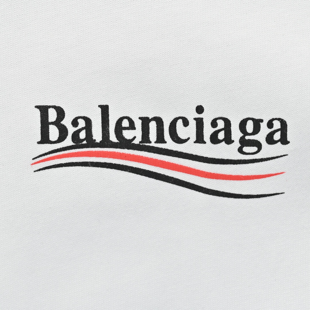Balenciaga/巴黎世家 经典可乐波浪印花短袖