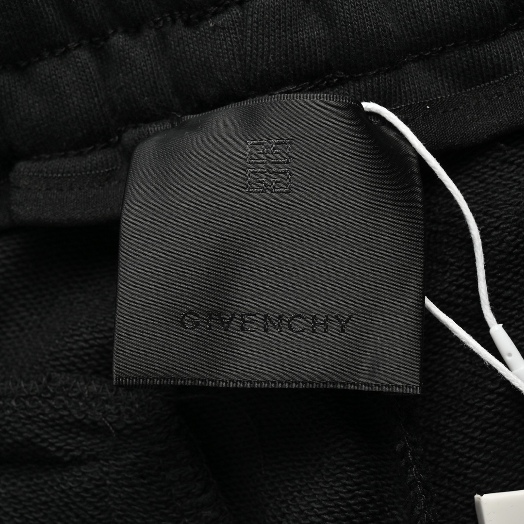 Givenchy/纪梵希 涂鸦狗头喷绘短裤黑色