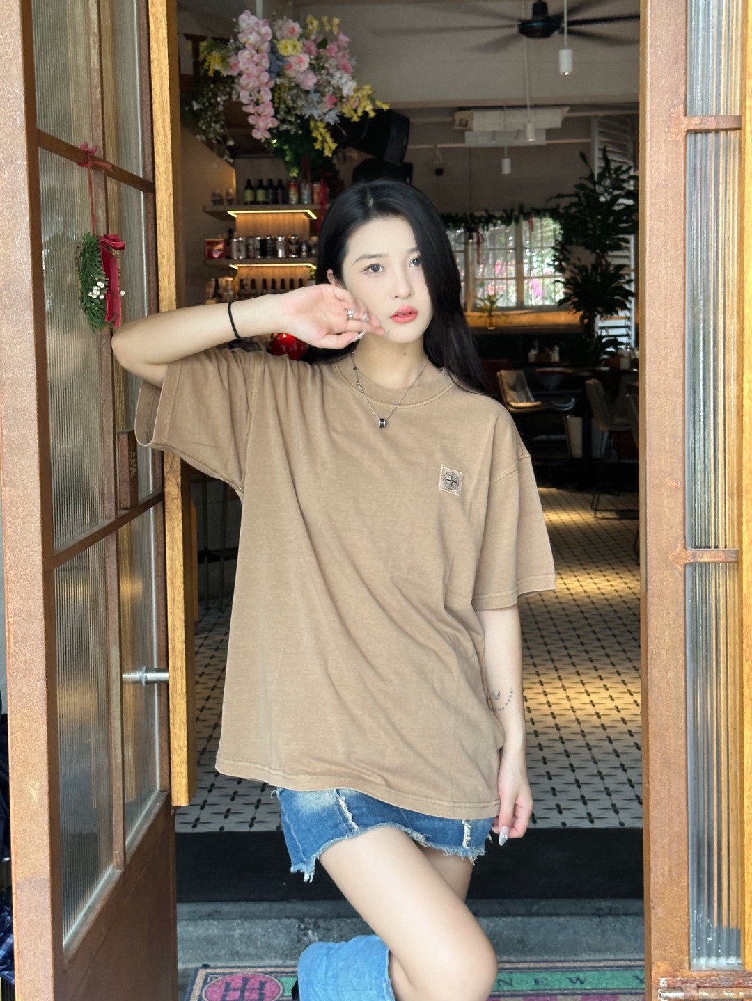 StoneIslandStone Island 24ss small standard short-sleeved upper body effect