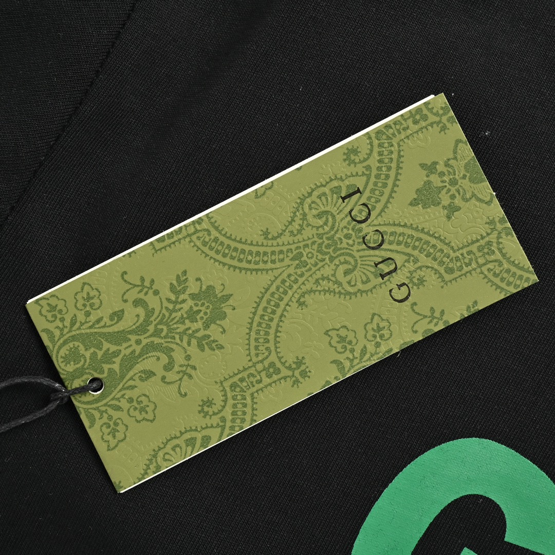 Gucci/古驰 老花贴布小熊刺绣短袖